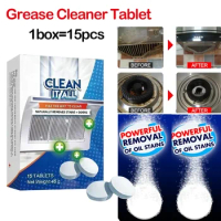 stove cleaner Clean It All Effervescent Heavy Grease Cleaner Kitchen Tablet Stove Oven Powerful Stain Remover Foam Detergent