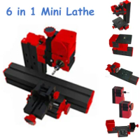 High Quality DIY Mini Lathe Machine 6 in 1, DIY Mini Micro Lathe Machine Tool 6 in 1 For Wood and Soft Metal