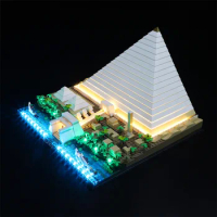 USB Light Kit For LEGO Architecture Landmark Collection Great Pyramid of Giza 21058 Bricks Building (NOT INCLUDE LEGO MODEL)