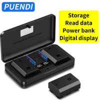 PUENDI NP-FZ100 battery charger is used for Sony a7m4/a7m3/a7r3/a7s3/a7r4/a7c/a6600/a9/ZV-E1/A6700 camera batteries