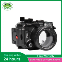 Seafrogs IPX8 40Mter Waterproof Diving Housing With 67mm Thread For Canon G7X Mark III Install Red Fliter
