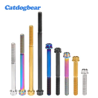 Catdogbear Titanium Flange Bolt M5x6 10 15 20 25 30 35 40 45 50 55 60 65 70 75 80 85 90mm T25 Torx for Car and Motorcycle
