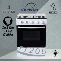 Chelstar 4 Burner Free Standing Cooker with Oven 60L CSA-5050 DAPUR Gas Cooker Gas Stove Dapor Berdi