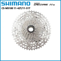 Shimano M5100 K7 CS-M5100 Cassette 11 Speed Deore Freewheel 11-42T 11-51T For Mountain Bicycle Riding Parts Original