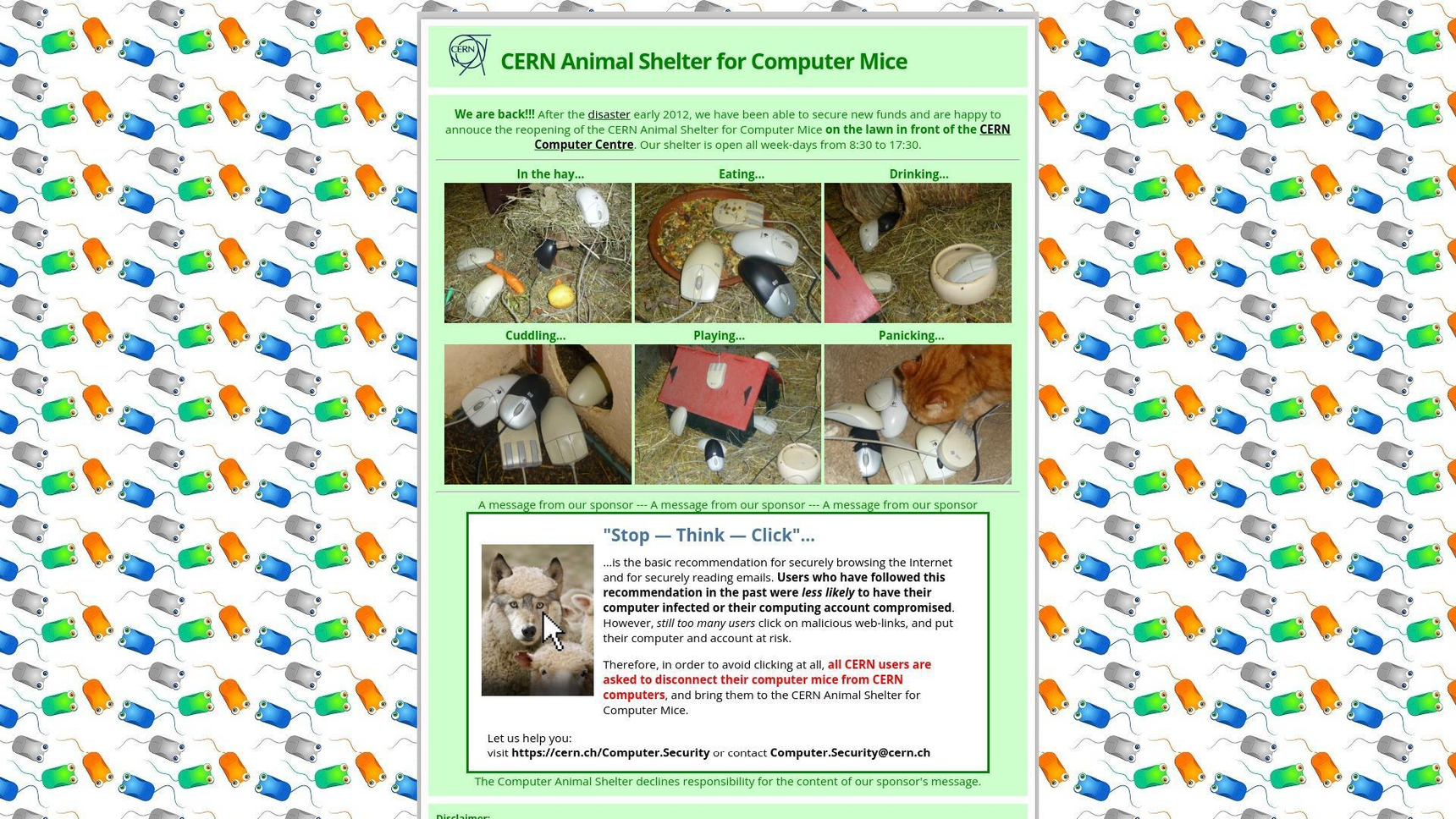 CERN's Whimsical Computer Mouse Shelter Sparks Nostalgia for Internet's ...