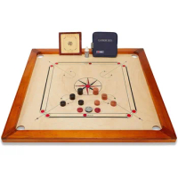 Premium Carrom Board Set – 33 x 33” Official Size Playing Board Including Carrom Men