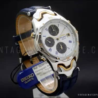 Seiko Chronograph SDW756 SQ50 Vintage Original Garansi Resmi Jam Tangan Pria