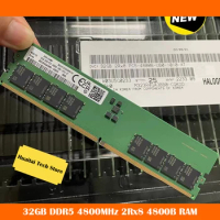 New 32GB DDR5 4800MHz 2Rx8 4800B RAM For Samsung Desktop Memory Work Fine High Quality Fast Ship