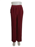 Celana Kulot Plisket Jumbo XXL , Kulot Plisket Premium Tali Lonceng Maroon