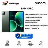 XIAOMI PAD 8 PRO (12GB/512GB) | IPS LCD 11.2Inch 3.2K 144Hz | Snapdragon 8 Elite | 9200mAh 67W 12/51