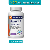 VitaHealth Vitamin B Complex 100 tablets EXP:11/2026 [ Vita Health B1 B2 B3 B5 B6 B12 Folic Acid Zin