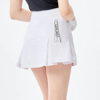 Love Golf Short Skirt Women's Quick Drying Thin Pleated Skirts Summer Fall Golf Ladies Wear Sports Skort with Inner Shorts