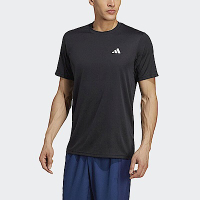 Adidas Tr-es Base T [IC7428] 男 短袖上衣 運動 訓練 健身 吸濕 排汗 舒適 亞洲版 黑