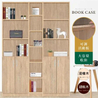 《HOPMA》都會四門六格書櫃 台灣製造 收納置物櫃 儲藏玄關櫃 展示空櫃