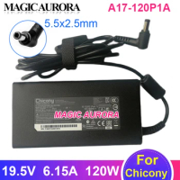 Genuine CHICONY A17-120P1A 19.5V 6.15A 120W Laptop Adapter Charger For Gigabyte Aorus 15P XC RTX 3070 For MSI PE70 6QE-035US