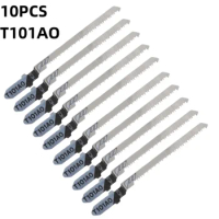 10PCS T101AO 3inch HCS T-Shank Reciprocating Saw Blades For Wood Metal Cutting Jig Saw Cutters Particle Board