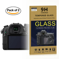 2x Self-Adhesive 0.25mm Glass LCD Screen Protector for Panasonic Lumix DMC GH4 GH3 GX8 GX9 GX7III Digital Camera