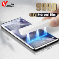 999D Full Cover UV Hydrogel Film for Vivo X90 X80 X70 X60 Pro Plus Screen Protectors for Vivo iQOO 11 10 9 8 Pro Protective Film