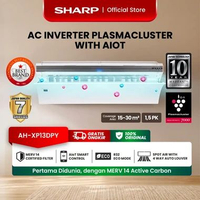 SHARP AC Split Inverter Plasmacluster with AIoT 1.5 PK AH-XP13DPY | Plasmacluster 7000 | MERV 14 Act