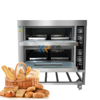 2 Layer 4 Trays Commercial Bakery Oven Cake Cookies Baking Used Oven with Electric Heating Bread Oven