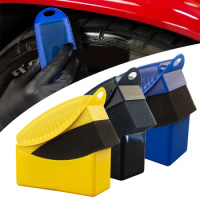 Car Wheel Polishing Waxing Sponge Brush ABS Plastics Washing Cleaning Tire Contour Dressing Applicator Pads Detail Accessories