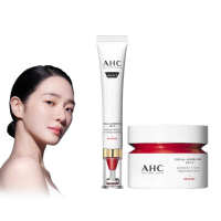 【AHC】雙波抗老澎彈拉提組(醫美科研 眼霜30ml+活膚霜50ml)(膠原蛋白)