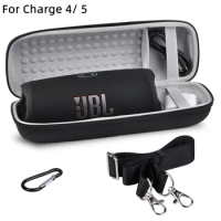1xJBL Travel Carrying Case for JBL Charge 4 Charge 5 Speaker Hard Shell Storage Bag with Hand strap Shoulder strap and Carabiner