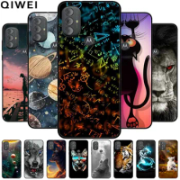 For Moto G Play 2023 Case Protective Silicone Soft Wolf Lion Cool Black Bumper Capa for Motorola G Play 2023 Phone Cover TPU 6.5