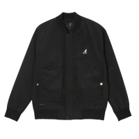 【KANGOL】外套 黑 剪裁 飛行外套 中性(6455142020)