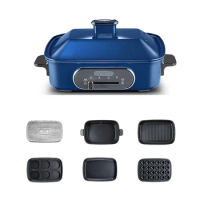 220V Household Electric Waffle Maker Multi Frying Pan Hot Pot Multi Cooker Home Non-stick Grill Steaming Cooking Machine