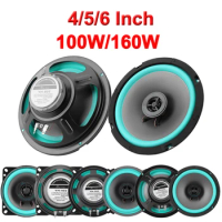 1PCS 4/5/6 Inch Car Speakers 100W/160W HiFi Coaxial Subwoofer Car Audio Music Stereo 92dB Full Range Frequency Auto Speaker