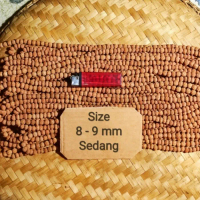 Kalung Jenitri Rudraksha 8-9Mm Kecil Isi -+108 Butir Tersedia Variasi Hitam