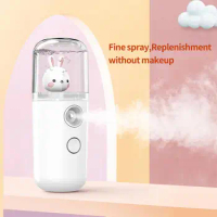 Mini Nano Mister Sprayer Cooler Facial Steamer USB Rechargeable Mini Humidifier Skin Face Care Moisturizing Nebulizer Beauty SPA