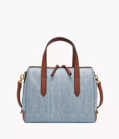 Fossil Fossil Sydney Coated Canvas Satchel Denim Tas Wanita SHB3288-423