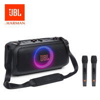 JBL Partybox On-The-Go Essential 便攜式燈光派對喇叭 附二支無線麥克風