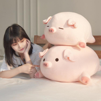 豬公仔可愛毛絨玩具小豬布娃娃陪睡覺玩偶抱枕床上超軟女生日禮物