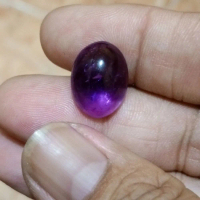 batu kecubung ungu tua asli alam natural