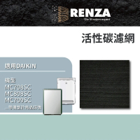 【RENZA】適用Daikin 大金 MC75 MC80 MC70 MC708 808 709 豆腐機型 空氣清淨機(瓦楞型活性碳濾網 濾芯)