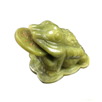【菩提居】進財青玉蟾蜍