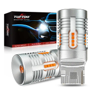 Lampu belok tuffoo untuk kereta, lampu led T20 7440, wy21w 1156, bau15s, py21w, p21w, BA15s, T15, wy