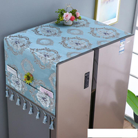 冰箱防塵布防塵罩蓋布保護罩微波爐洗衣機雙開門單開門冰箱罩蓋巾