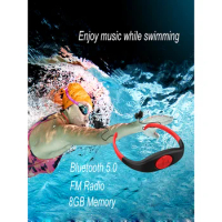 Wireless MP3 Player FM Radio 8GB Bluetooth Headset Waterproof IPX8 Swimming Headphone Music Player walkman hi res audio player