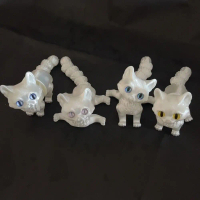 Model Miniatur Mata Besar Model Kucing Cetakan 3D Bahan Plastik Reka Bentuk Realistik Kucing Berarti