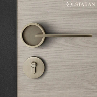 LSTABAN American Bedroom Door Handle Lock Security Entry Split Silent Lock Core Door Furniture Indoor Door Handle Lockset