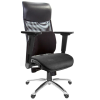 【GXG 吉加吉】高背網座 4D平面摺疊扶手/鋁腳 電腦椅(TW-8125 LUA1H)