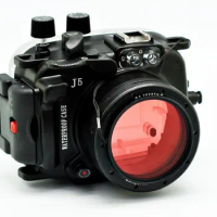 40M/130ft Diving Camera Underwater Housing case /Waterproof Shell Case For Nikon J5 (20mm) (10-30mm) Lens