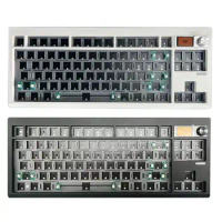 GMK87 Mechanical Keyboard Gasket With Knob 3 Mode Bluetooth 2.4G USB RGB Backlit Gasket Structure Keyboard Kit