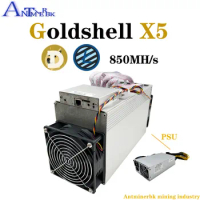 Goldshell X5 850M with Psu than LT5Pro Mini-doge Antminer L7 L3+ A6 A4+ ST BOX More Economi