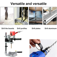 Electric Bench Drill Stand Single-Head Bench Drill Holder Multifunctional Aluminum Alloy Power Grinder Accessories