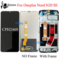 Black 6.56 " For OnePlus Nord N20 SE CPH2469 LCD Display Touch Screen Digiziter Panel Assembly Replacement / With Frame